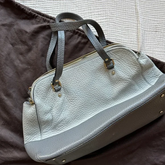 Kate Spade Maise Grove Court Pebbled Leather
purse Gray - Picture 9 of 14